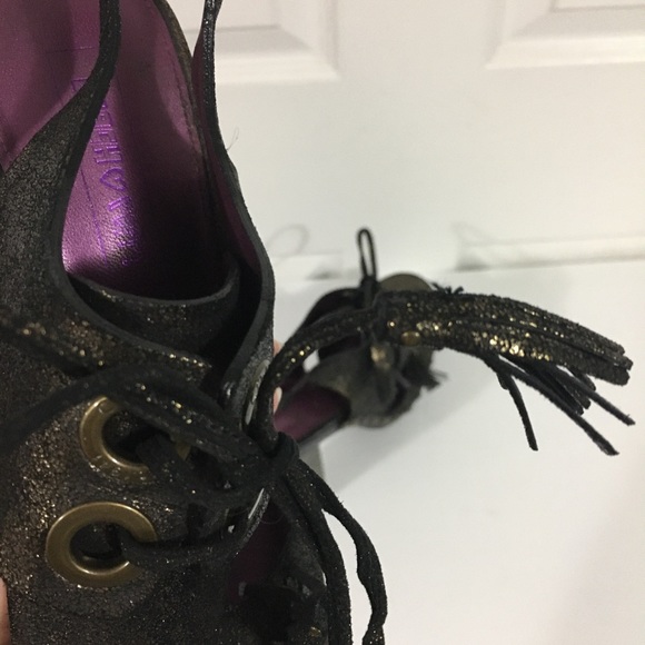 *Sold*Coach Poppy Rena Leather Platform Heels Sz 9.5 B - Picture 14 of 15